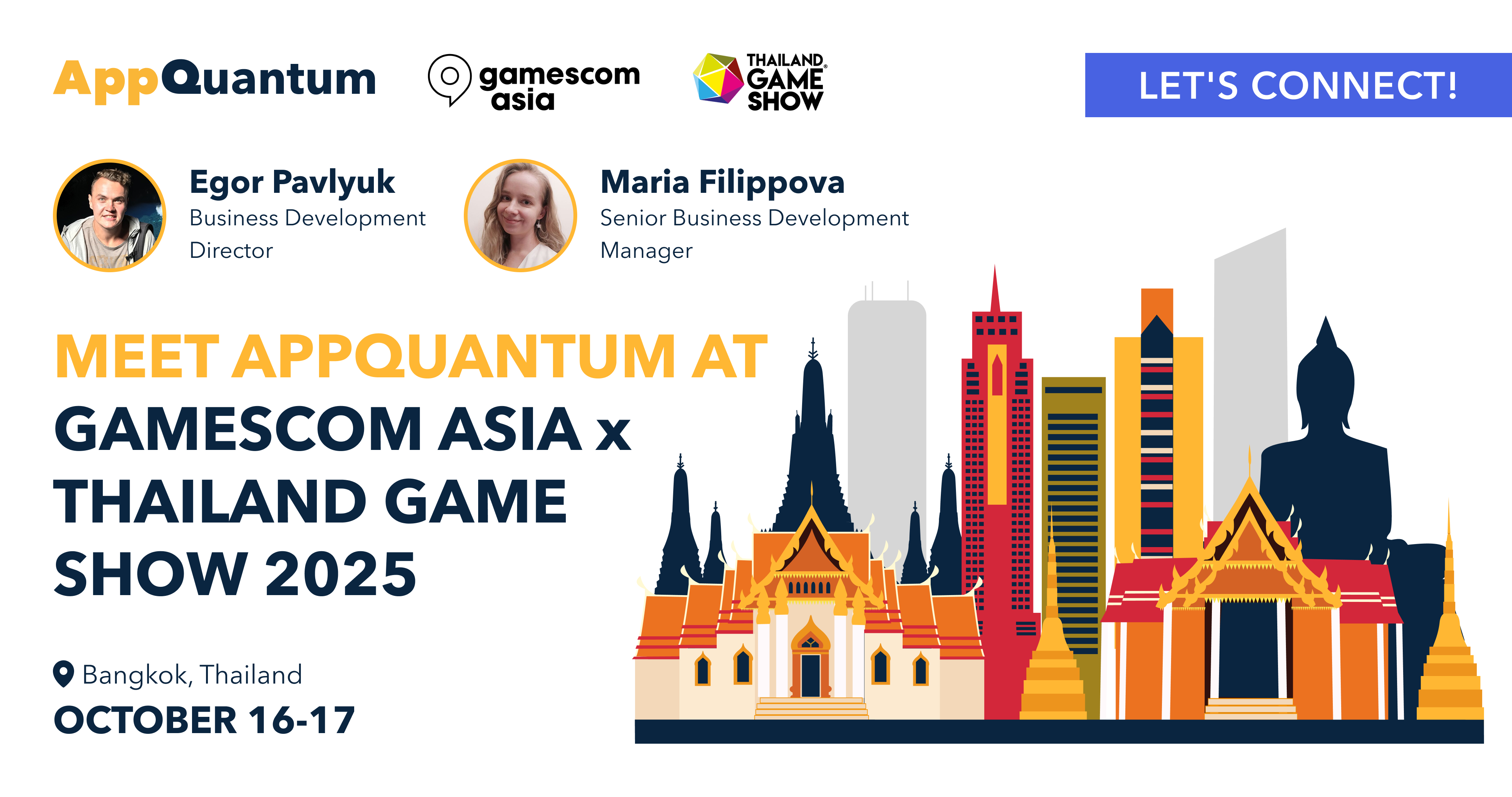 Meet AppQuantum at gamescom Asia x Thailand Game Show 2025